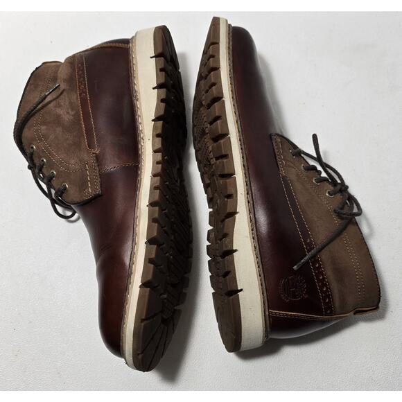 Timberland Men’s Chestnut Brown Chukka Boots Leather – Size 9-9723B - Picture 4 of 11